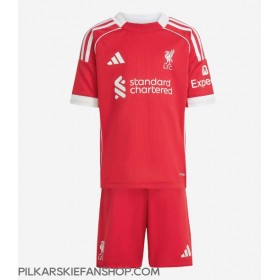 Koszulka piłkarska Liverpool Alexander Isak #9 Strój Domowy dla dzieci 2025-26 tanio Krótki Rękaw (+ Krótkie spodenki)